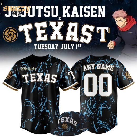 Texas Rangers Jujutsu Kaisen Night Jersey