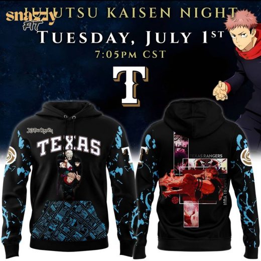 Texas Rangers Jujutsu Kaisen Night Limited Edition Hoodie