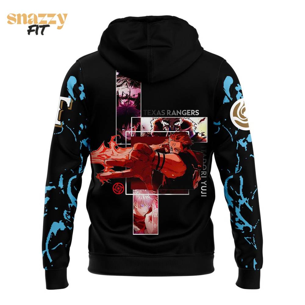 Texas Rangers Jujutsu Kaisen Night Limited Edition Hoodie Texas Rangers Jujutsu Kaisen Night Limited Edition Hoodie