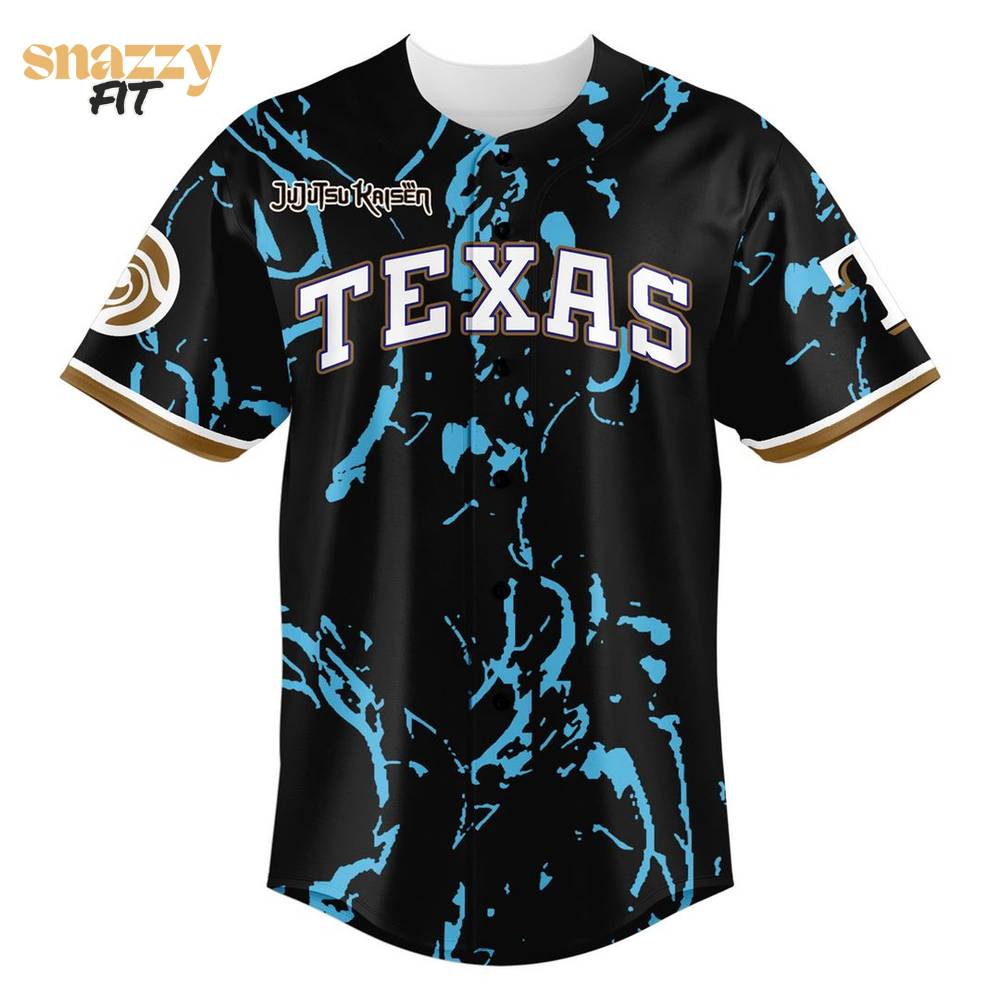 Texas Rangers Jujutsu Kaisen Night Limited Edition Jersey V2 Texas Rangers Jujutsu Kaisen Night Limited Edition Jersey V2
