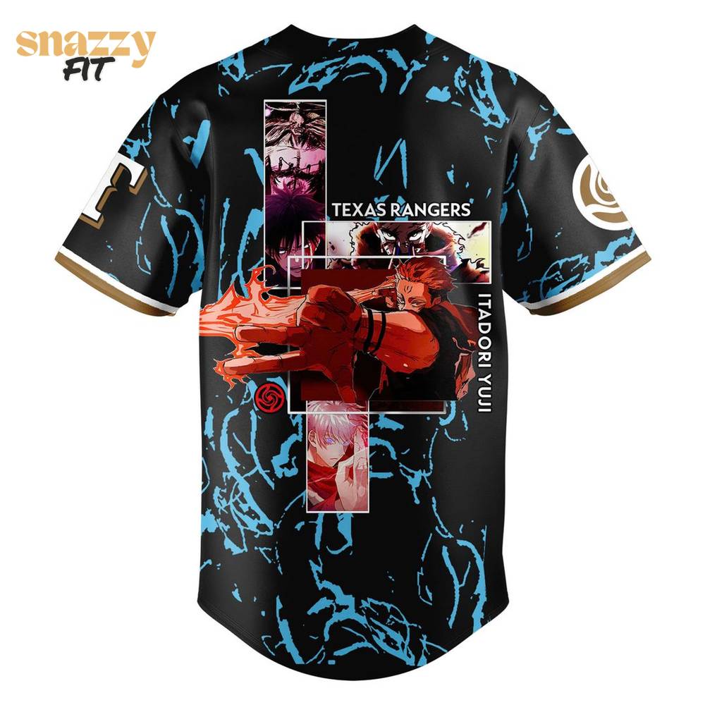 Texas Rangers Jujutsu Kaisen Night Limited Edition Jersey V2 Texas Rangers Jujutsu Kaisen Night Limited Edition Jersey V2