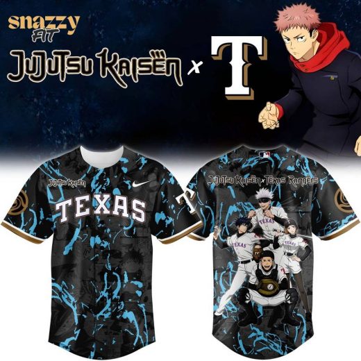 Texas Rangers Jujutsu Kaisen Night Limited Edition Jersey V3
