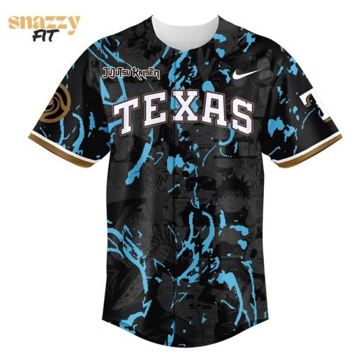 Texas Rangers Jujutsu Kaisen Night Limited Edition Jersey V3