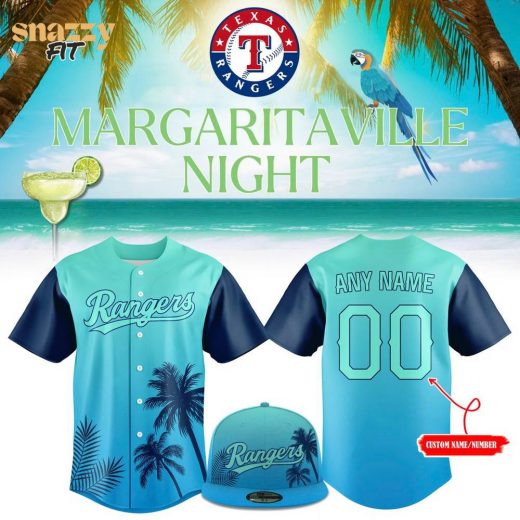Texas Rangers Margaritaville Night Custom Jersey