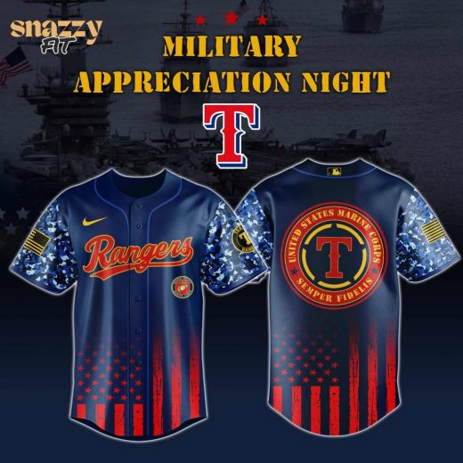 Texas Rangers Marine Corps Military Appreciation Night Jersey