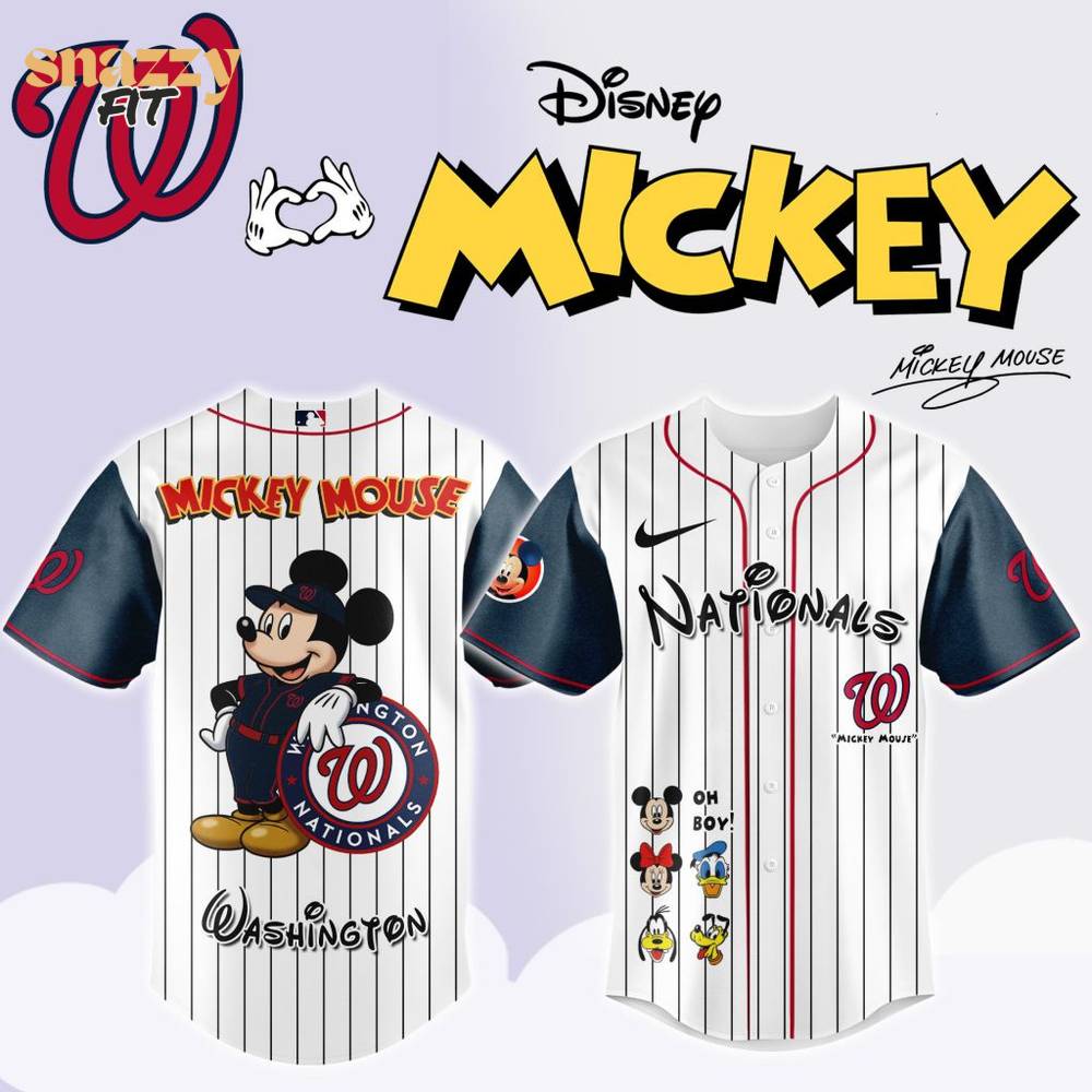 Washington Nationals Mickey Mouse And Friends Jersey Washington Nationals Mickey Mouse And Friends Jersey