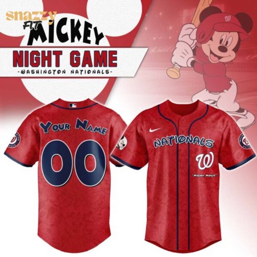 Washington Nationals Mickey Mouse Night Game Jersey