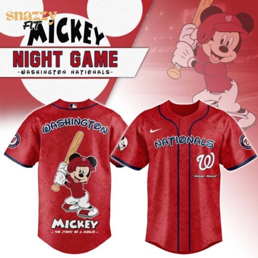Washington Nationals Mickey Mouse Night Game Jersey V2