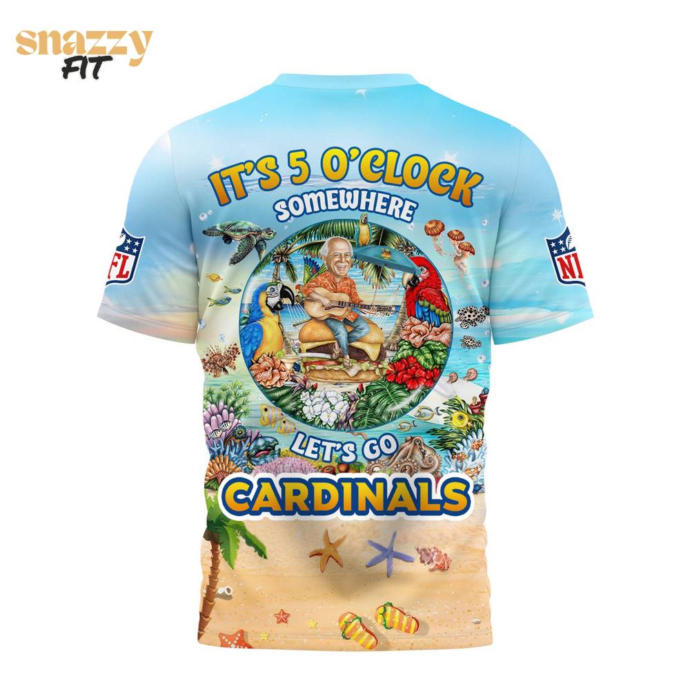 Arizona Cardinals Premium Jimmy Buffett Style TShirt Arizona Cardinals Premium Jimmy Buffett Style TShirt
