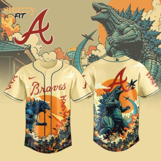 Atlanta Braves Special Godzilla Limited Edition Jersey