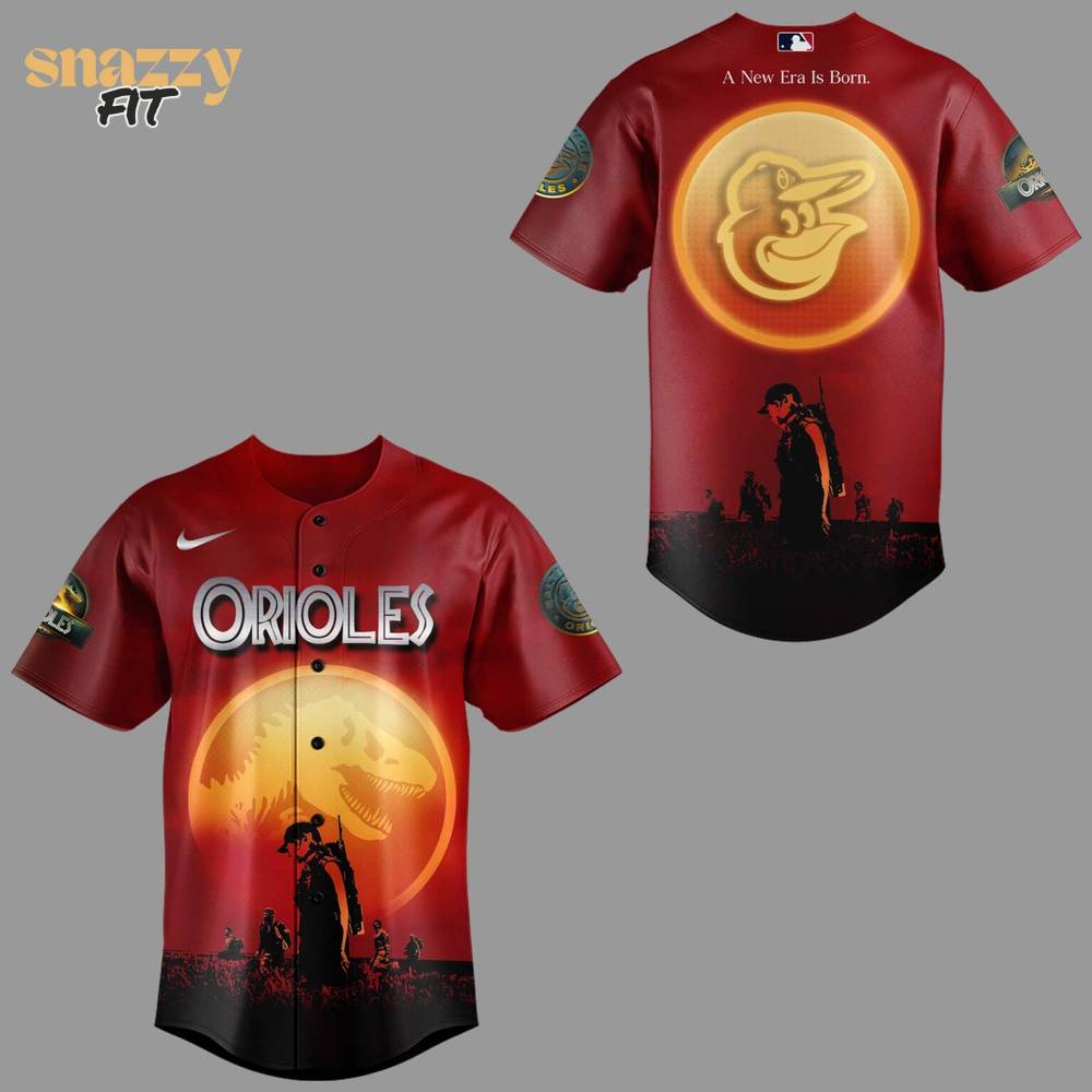 Baltimore Orioles Baseball Jurassic World Rebirth Limited Edition Jersey Baltimore Orioles Baseball Jurassic World Rebirth Limited Edition Jersey