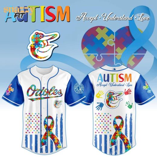 Baltimore Orioles Special Autism Awareness Month Limited Edition Jersey