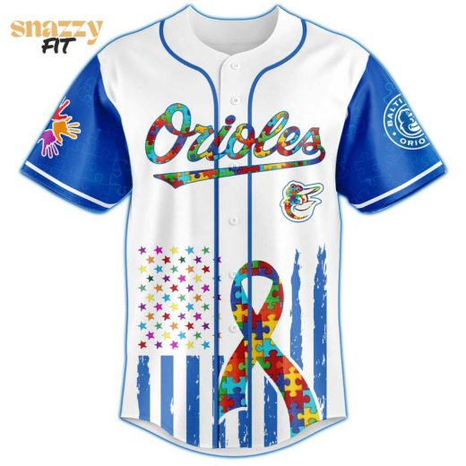 Baltimore Orioles Special Autism Awareness Month Limited Edition Jersey