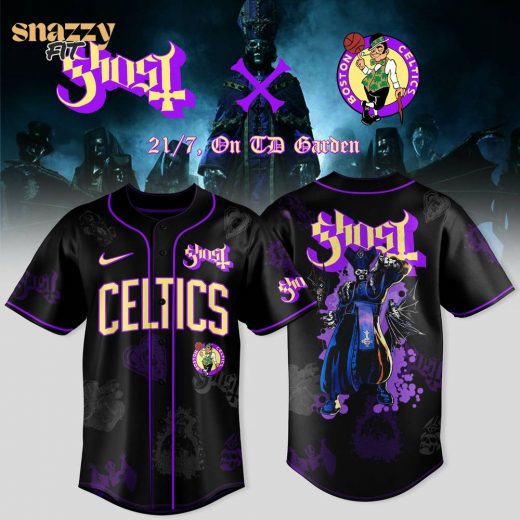 Boston Celtics Ghost Band World Tour Jersey V2