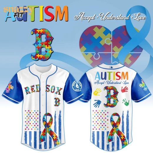 Boston Red Sox Special Autism Awareness Month Limited Edition Jersey