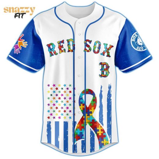 Boston Red Sox Special Autism Awareness Month Limited Edition Jersey