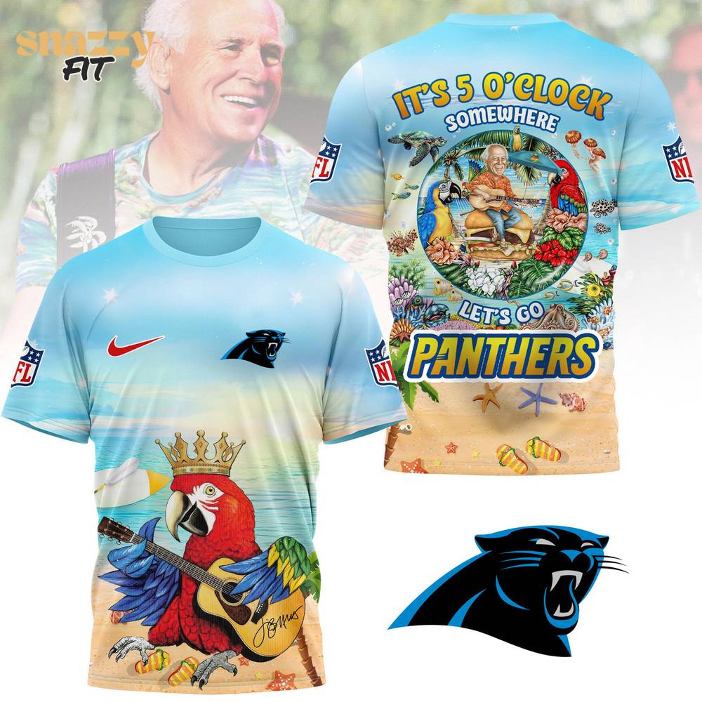 Carolina Panthers Premium Jimmy Buffett Style TShirt Carolina Panthers Premium Jimmy Buffett Style TShirt