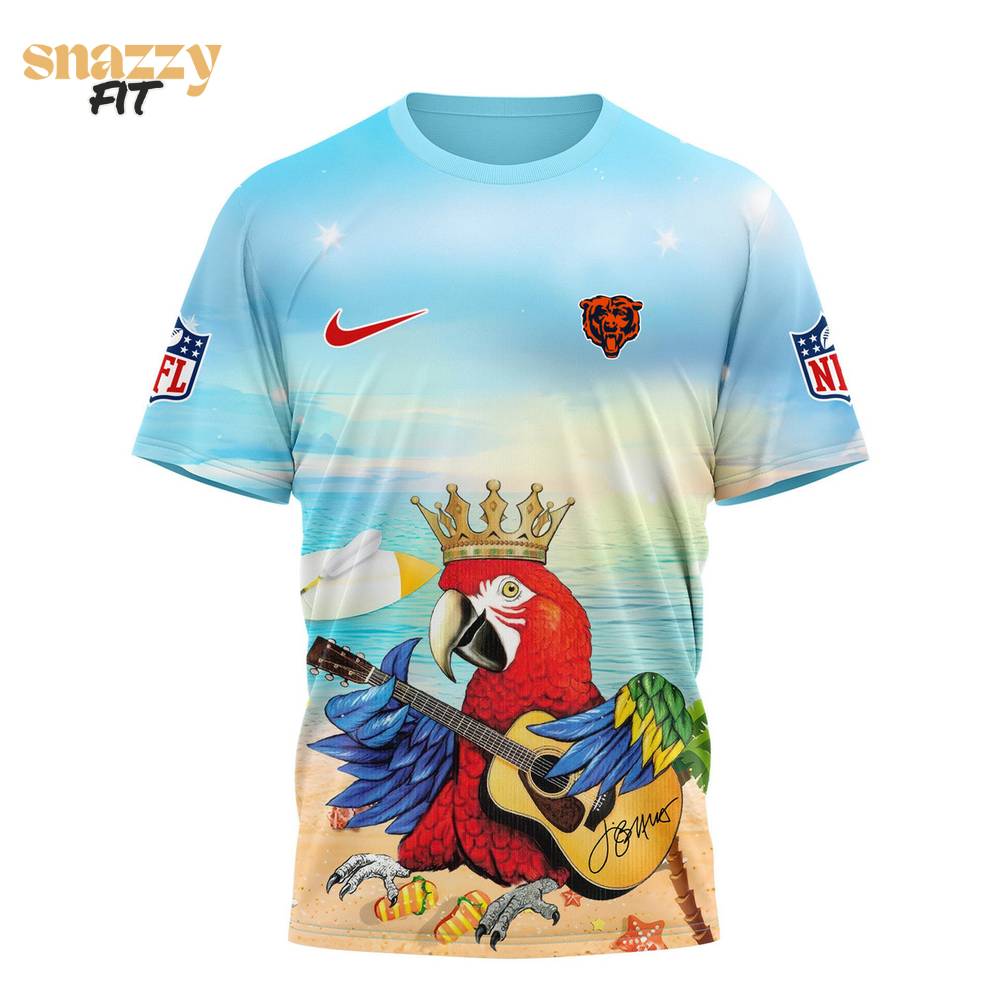 Chicago Bears Premium Jimmy Buffett Style TShirt Chicago Bears Premium Jimmy Buffett Style TShirt