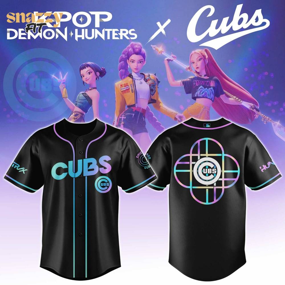 Chicago Cubs KPop Demon Hunters Movie Jersey Editions Limited 2025 Chicago Cubs KPop Demon Hunters Movie Jersey Editions Limited 2025
