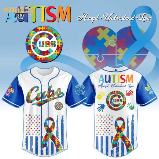 Chicago Cubs Special Autism Awareness Month Limited Edition Jersey