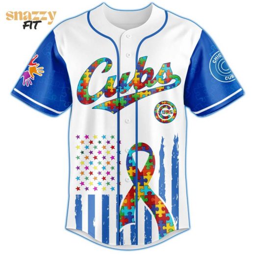 Chicago Cubs Special Autism Awareness Month Limited Edition Jersey