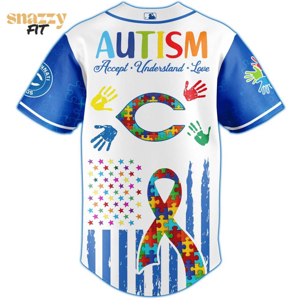 Cincinnati Reds Special Autism Awareness Month Limited Edition Jersey Cincinnati Reds Special Autism Awareness Month Limited Edition Jersey