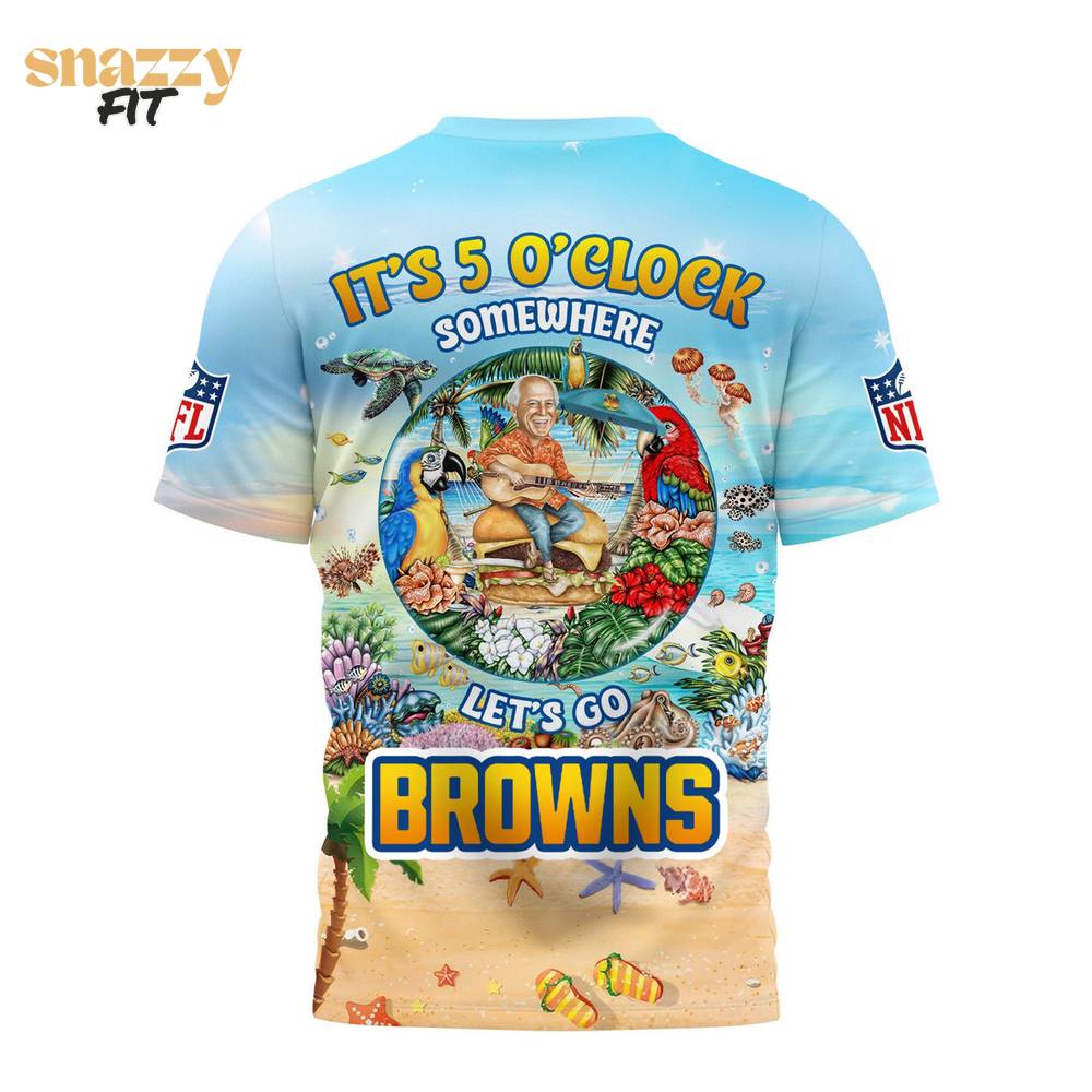 Cleveland Browns Premium Jimmy Buffett Style TShirt Cleveland Browns Premium Jimmy Buffett Style TShirt