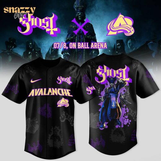 Colorado Avalanche Ghost Tour Merch Jersey