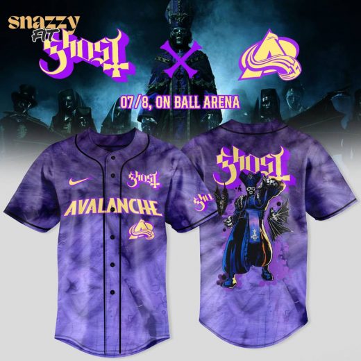 Colorado Avalanche Ghost Tour Merch Jersey V2