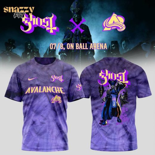 Colorado Avalanche Ghost Tour Merch Tshirt