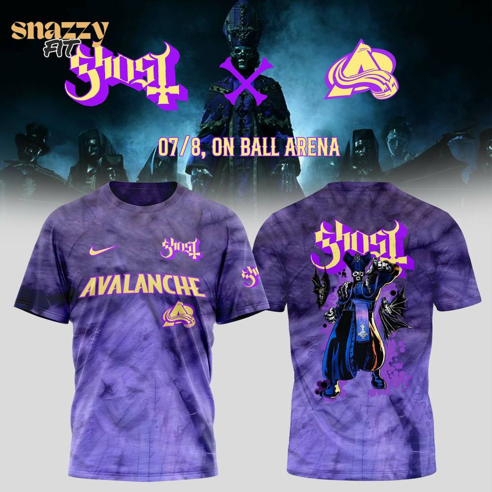 Colorado Avalanche Ghost Tour Merch Tshirt Colorado Avalanche Ghost Tour Merch Tshirt