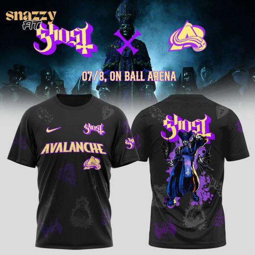 Colorado Avalanche Ghost Tour Merch Tshirt V2