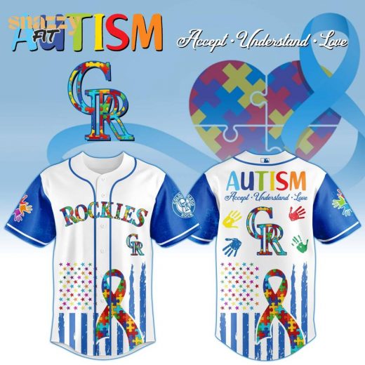 Colorado Rockies Special Autism Awareness Month Limited Edition Jersey