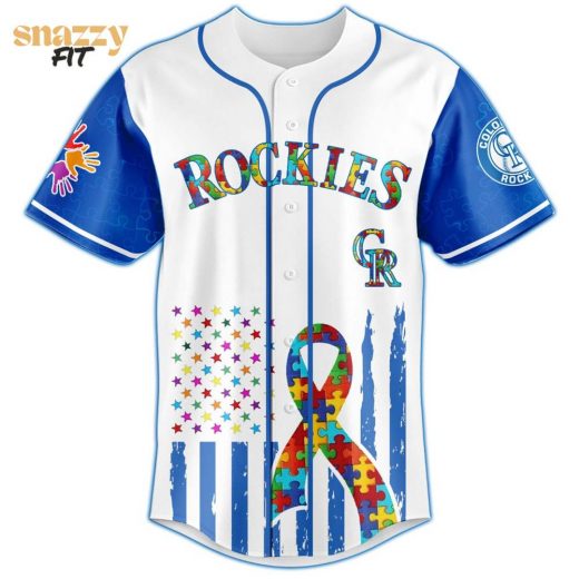 Colorado Rockies Special Autism Awareness Month Limited Edition Jersey