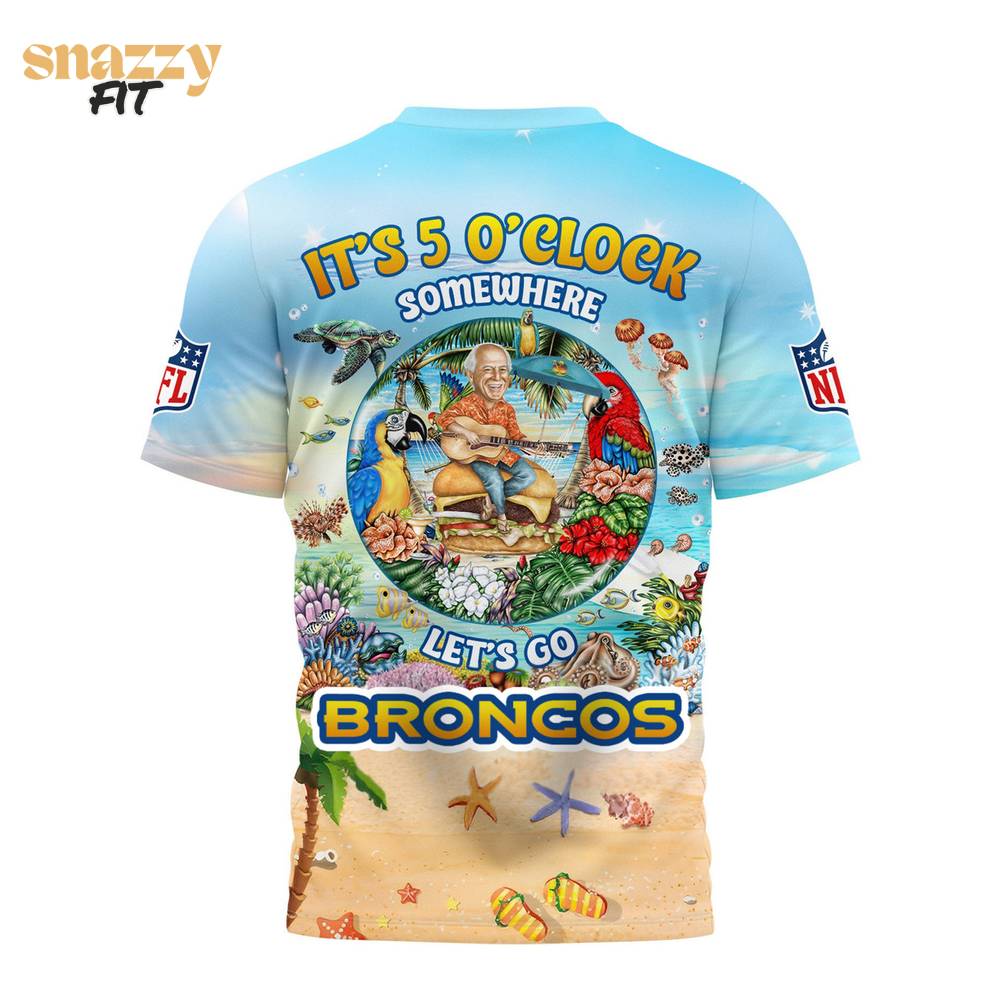 Denver Broncos Premium Jimmy Buffett Style TShirt Denver Broncos Premium Jimmy Buffett Style TShirt