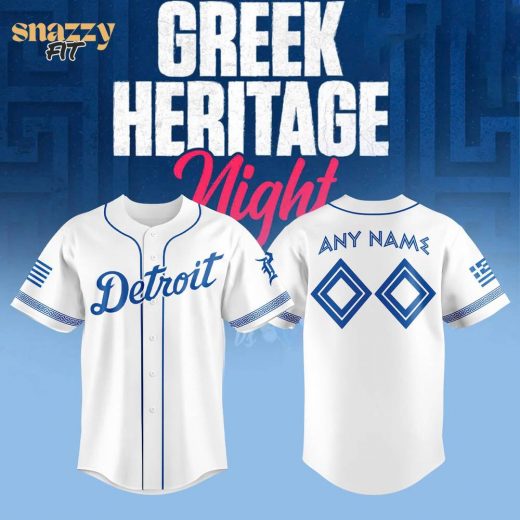 Detroit Tigers Greek Heritage Night Jersey