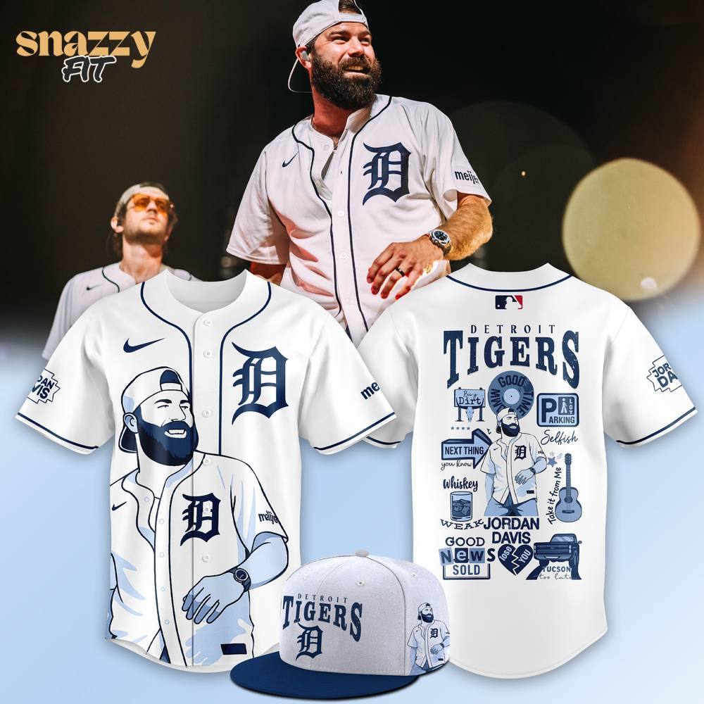 Detroit Tigers Jordan Davis Music Jersey Detroit Tigers Jordan Davis Music Jersey
