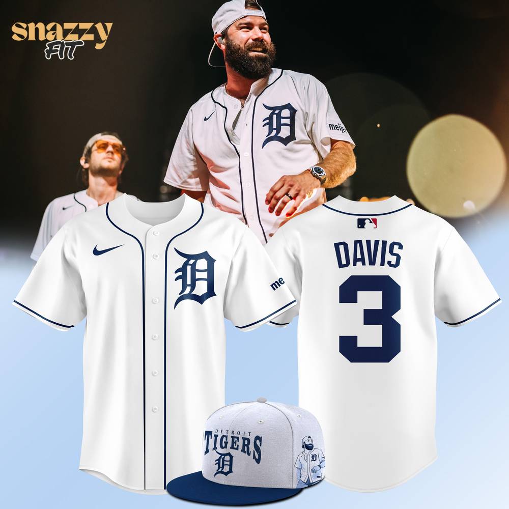 Detroit Tigers Jordan Davis Music Jersey V2 Detroit Tigers Jordan Davis Music Jersey V2
