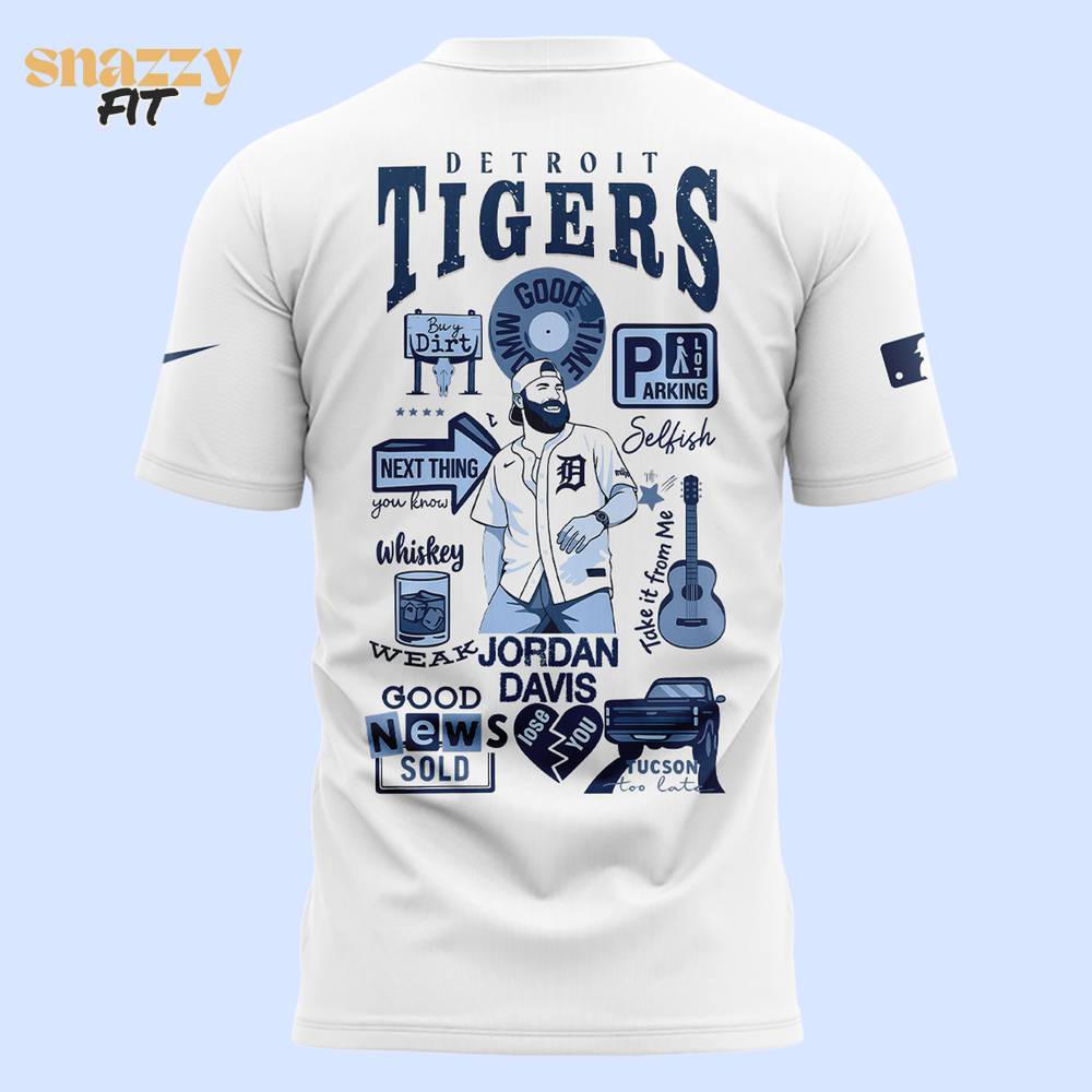 Detroit Tigers Jordan Davis Music Tshirt Detroit Tigers Jordan Davis Music Tshirt
