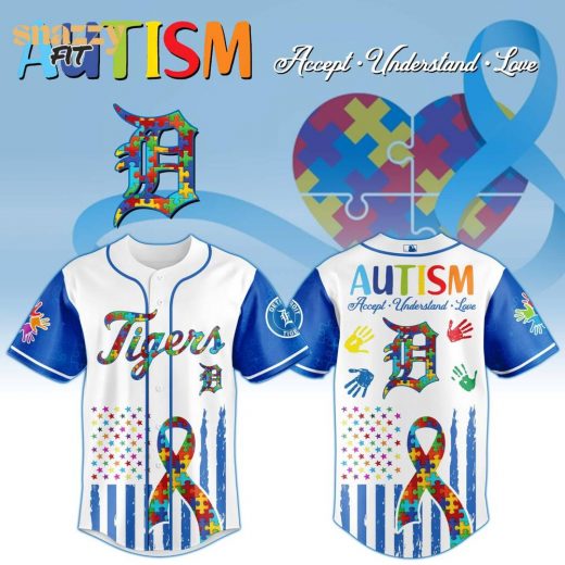 Detroit Tigers Special Autism Awareness Month Limited Edition Jersey