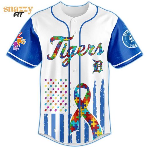 Detroit Tigers Special Autism Awareness Month Limited Edition Jersey