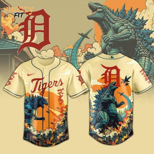Detroit Tigers Special Godzilla Limited Edition Jersey