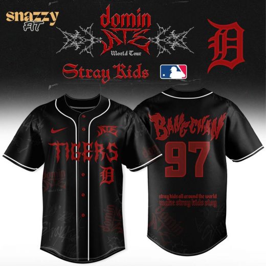 Detroit Tigers Stray Kids Dominate World Tour Jersey V5