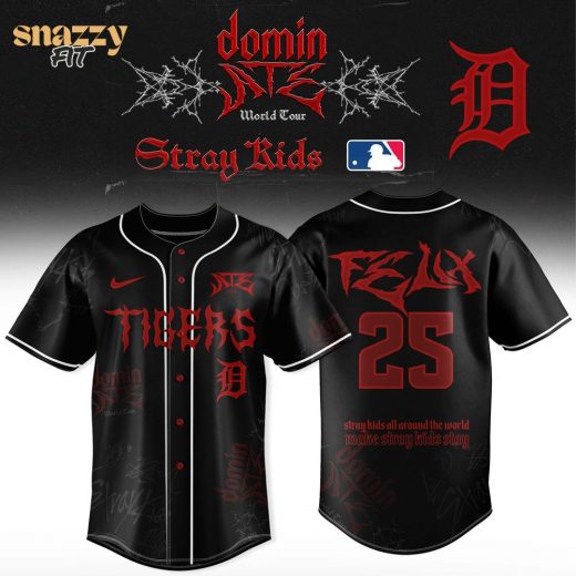 Detroit Tigers Stray Kids Dominate World Tour Jersey V7