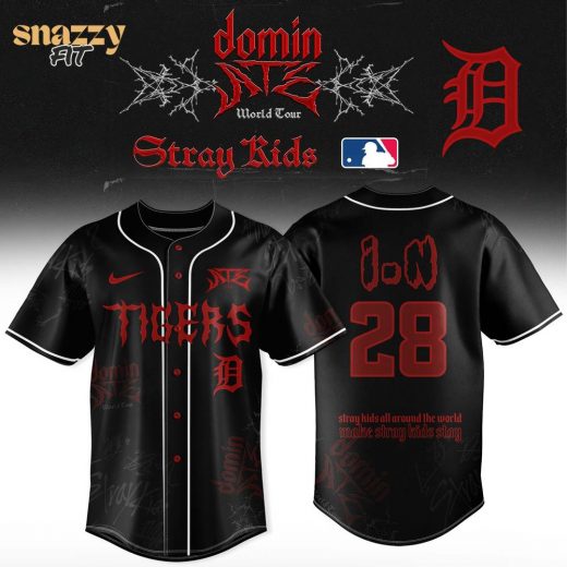 Detroit Tigers Stray Kids Dominate World Tour Jersey V9