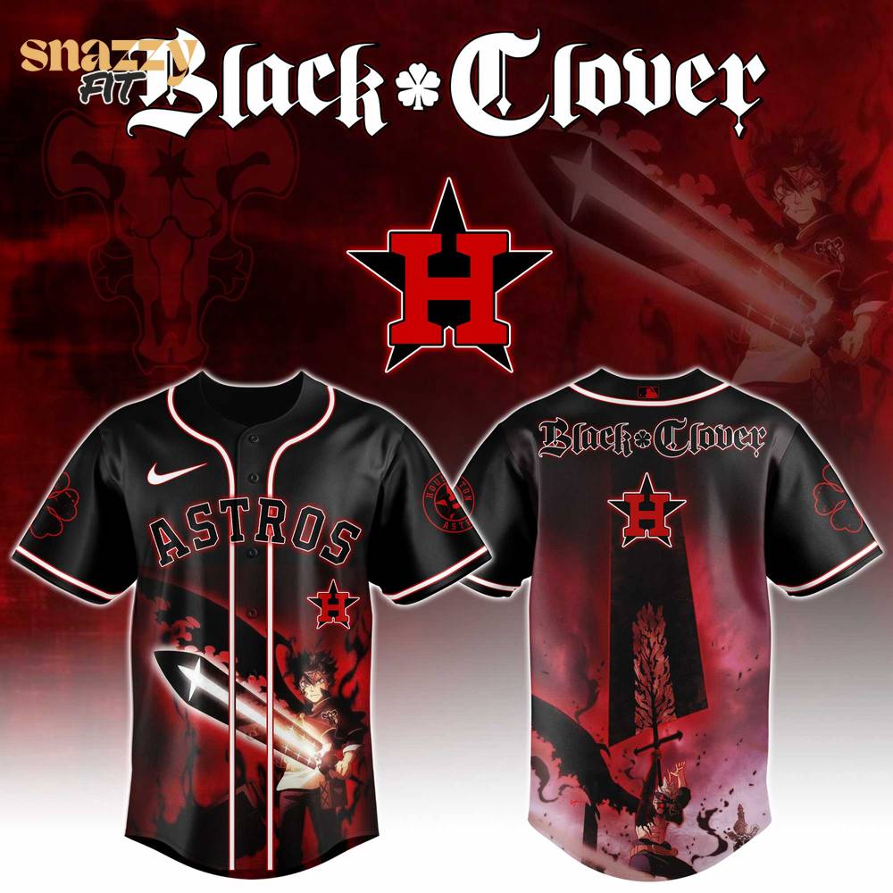 Houston Astros Black Clover Edition Jersey 2025 Houston Astros Black Clover Edition Jersey 2025