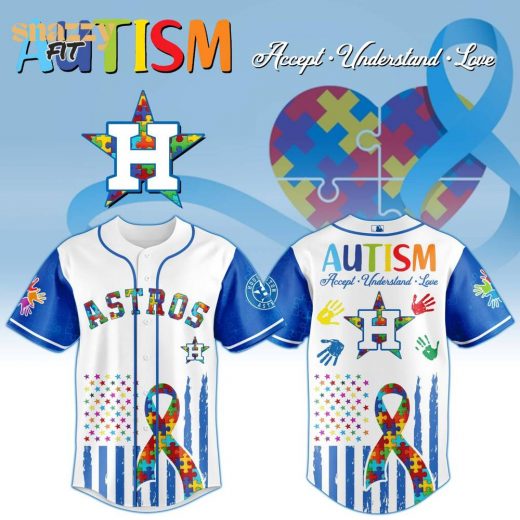 Houston Astros Special Autism Awareness Month Limited Edition Jersey