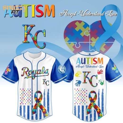 Kansas City Royals Special Autism Awareness Month Limited Edition Jersey
