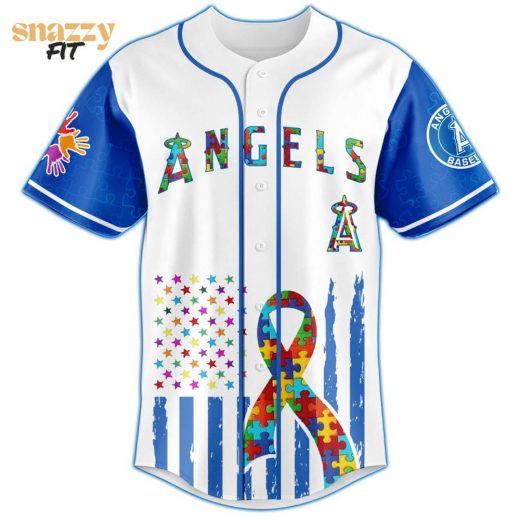 Los Angeles Angels Special Autism Awareness Month Limited Edition Jersey