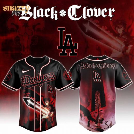 Los Angeles Dodgers Black Clover Edition Jersey 2025